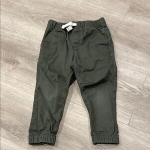 Cat & Jack Green Jogger Sweatpants with Elastic Cuffs